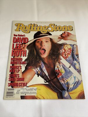 1985 April 11 Rolling Stone Magazine, David Lee Roth (MH2)