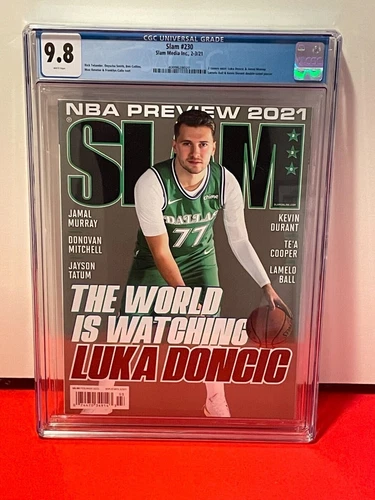 February/March 2021 Luka Doncic Dallas Mavericks SLAM Magazine #230 CGC 9.8