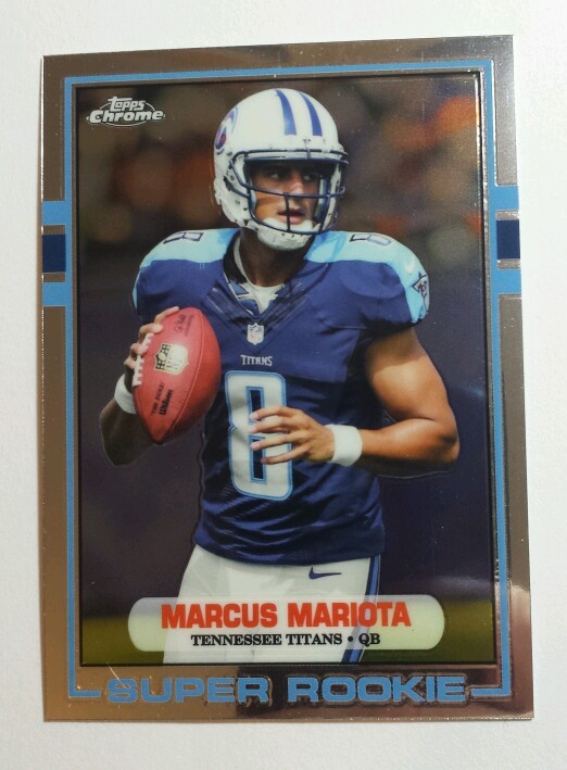 2015 topps chrome Marcus Mariota super rookie card rc Titans