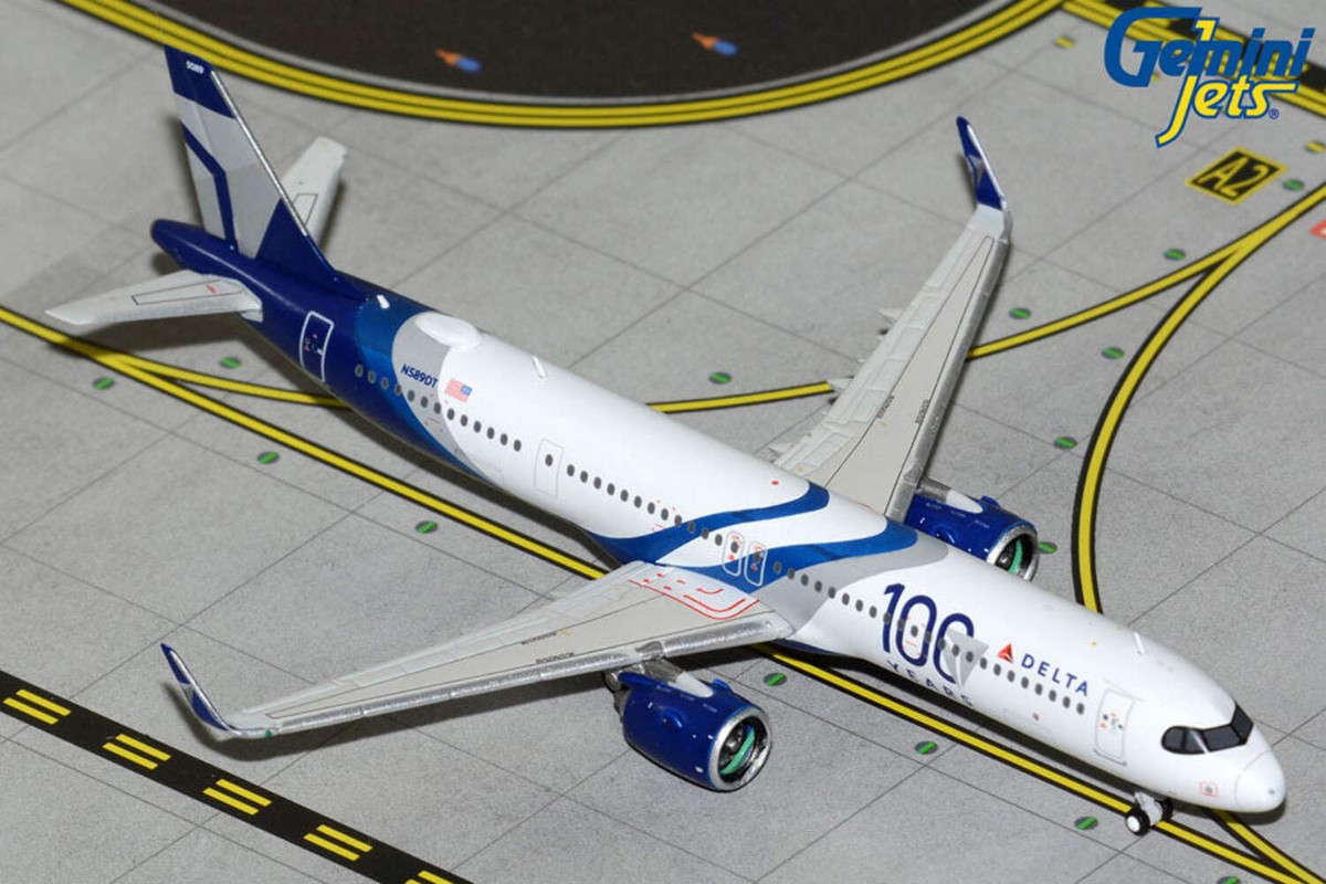 デルタ航空 A321neo N589DT 1/400 GEMINI DELTA A321NEO 1/400 100 YEARS REG#N589DT | eBay