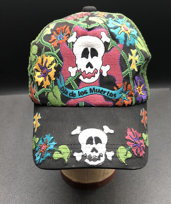   Serena by Enmon   Dia de los Muertos Cap Hat by Artist Serena Alford
