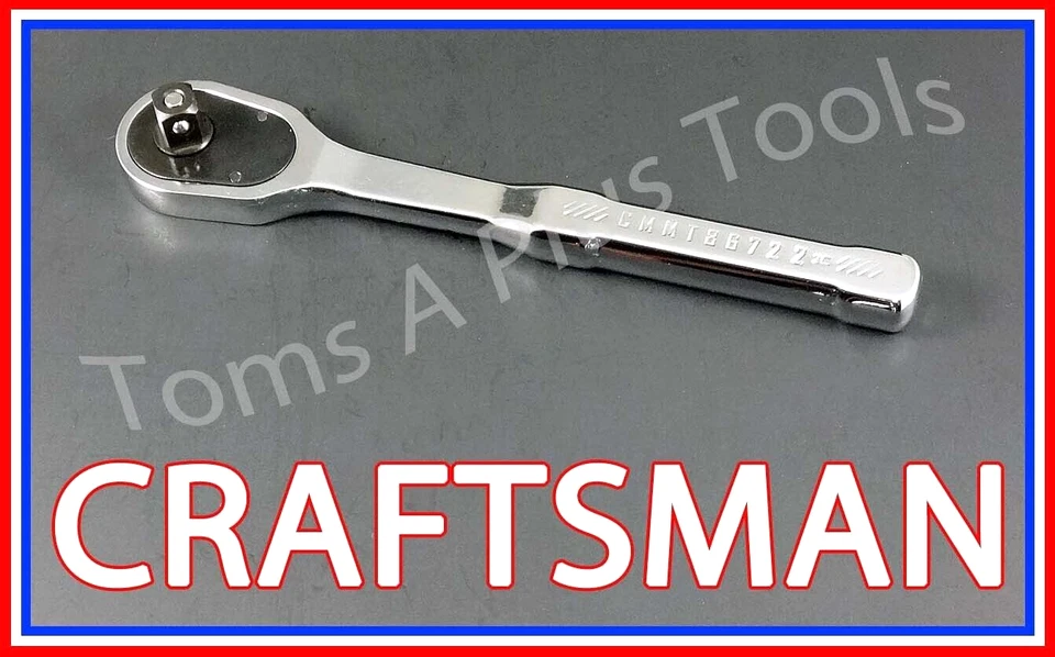 CRAFTSMAN TOOLS 3/8 FULL POLISH Thin Profile Fine Tooth Ratchet socket wrench !! - Image 2 of 4