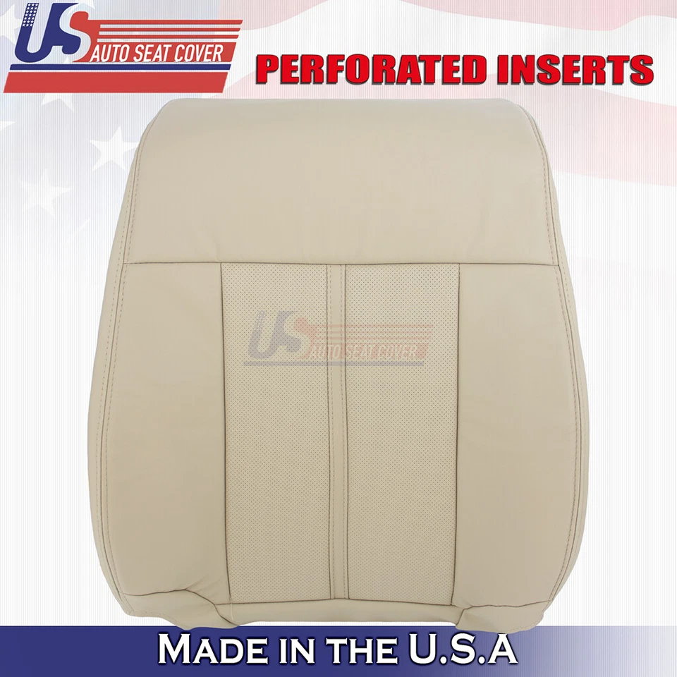 Кожаные сменные чехлы на сиденья со стороны водителя для Lincoln Navigator 2015–2017 годов выпуска желтовато-коричневые - Изображение 2 из 4