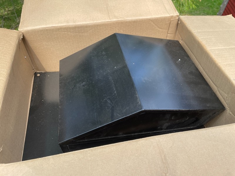 BROAN Roof Cap, up to 8" Round Duct, Black 634 USA