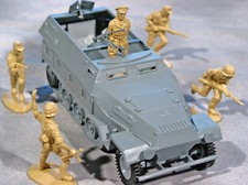 Airfix WWII German Halftrack - 1990s mint dealer stock - figures not included