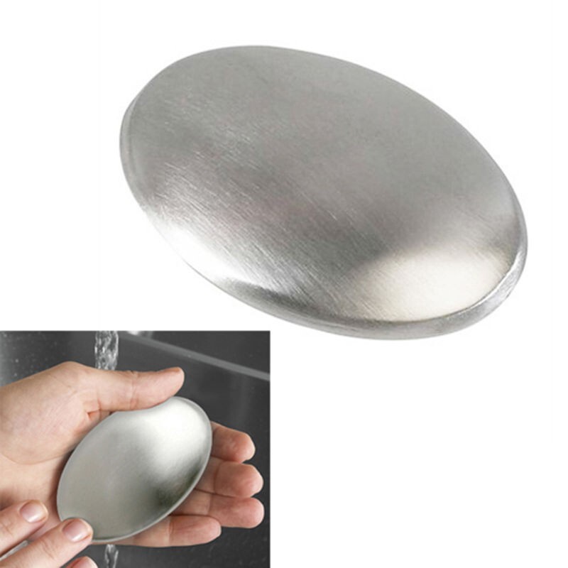 Stainless Steel Soap Bar for Hand Odor Removal Ideal for Chefs and