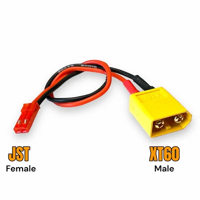 Adapter XT60 Male auf BEC JST Female Kabel LiPo Akku Battery Stecker Buchse 15cm - Bild 1 von 4