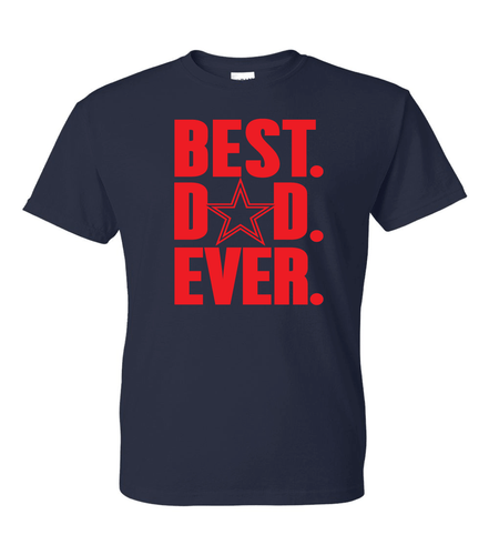 T-Shirt Dallas Cowboys Best Dad Ever Spieltag - alle Design Farboptionen (S-5XL) - Bild 10 von 25