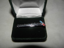 AMERICAN AIRLINE TIE BAR CLIP TIE CLASP US AIRWAYS AA PILOT CHRISTMAS GIFT NEW!