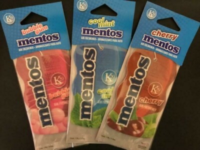 Mentos Pure Fresh Auto Car Home Air Freshners MIXED LOT OF 3 SCENTS
