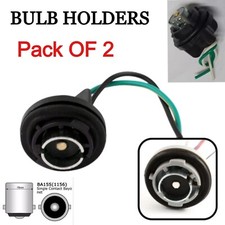2x Twist Lock Type  380 12V 24V BAY15S Bulb Holder Brake Tail Light Lamp Socket