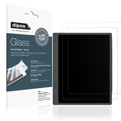 2x Schutzfolie für Onyx Boox Tab Ultra C Pro matt - Anti-Shock 9H Folie dipos