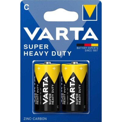 8x Varta SuperLife Baby C MN1400 R14 LR14 1,5V Zink-Kohle Batterien Typ 2014