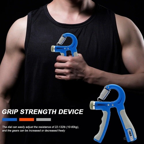 Hand Grip Strength Power Trainer Gripper Strengthener Adjustable Gym Exerciser - Picture 4 of 11