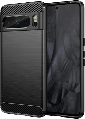 for Google Pixel 8 Pro Case Shock-Absorption Flexible TPU Rubber Full-Body