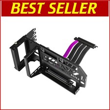 Premium Vertical GPU Holder with PCI-E 4.0 Riser Cable for ATX and mATX Cases