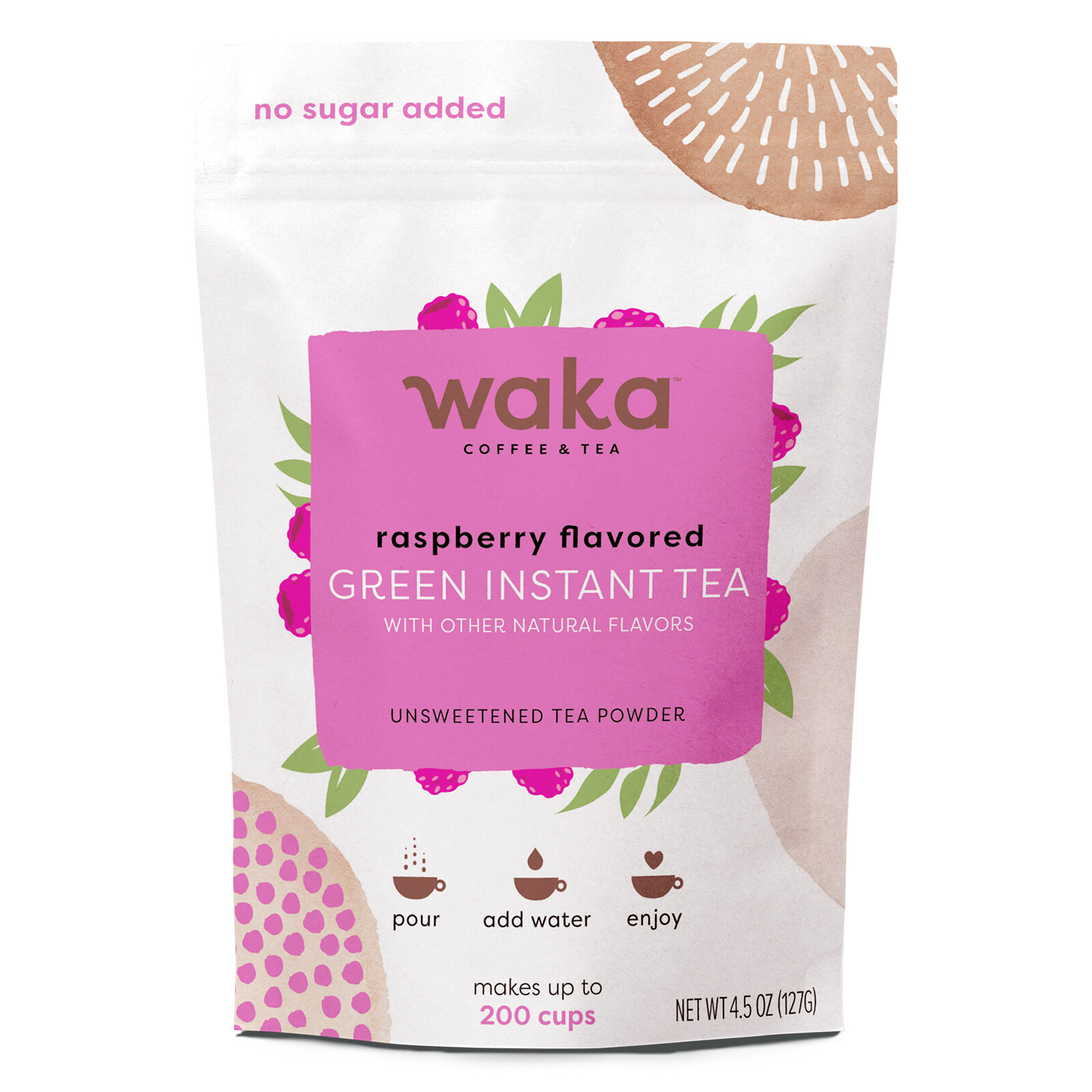 , Kenyan & Chinese, Raspberry Green Tea Powder
