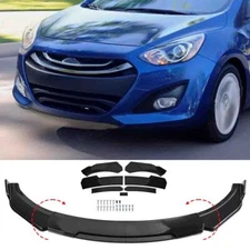 For Hyundai Elantra GT Hatchback 13-17 Gloss Black Front Bumper Body Spoiler Lip