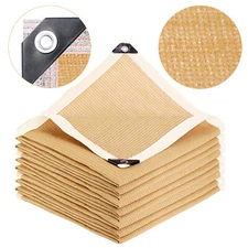 90% Outdoor Sunblock Shade Cloth UV Resistant Shade Net Taped Edge With Grommets