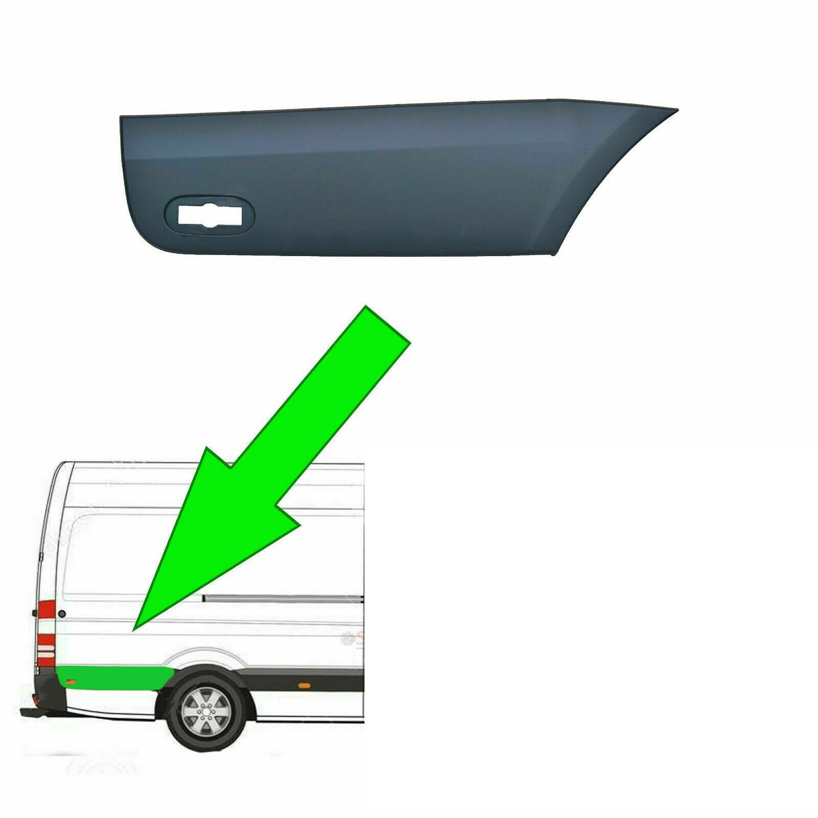 Remplacement panneau arrière droit A9066901682 pour restauration de carrosserie Sprinter et Crafter