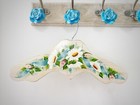 Hand Painted Floral Wood Hanger for Special Occasion Clothing or Decor - Kids