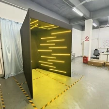 Event Vogue Photo Booth Backdrop with 32 LED Lights Photography Enclosure