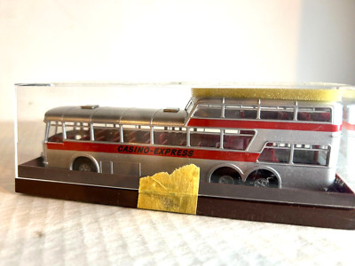 Brekina #6106  Bussing 1 1/2 Deck Bus ''Metallic Silver''  H.O. 1:87
