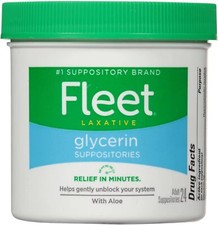 FLEET Glycerin Suppositories Adult 24 Ct SALE EXP 08/2026