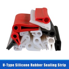 U-Type Silicone Rubber Sealing Strip Edging Trim Oven Seal Heat Resistant Gasket