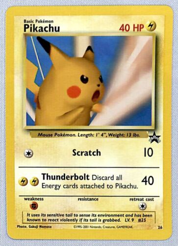 2001 Wizards Black Star Promo Holo Pikachu #26 - Picture 1 of 2