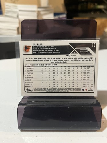 2023 Topps Chrome Prism #10 DL Hall Rookie Orioles - Picture 2 of 2