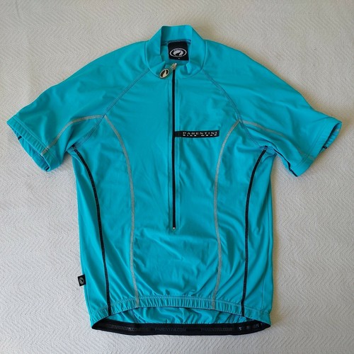 Parentini Bike Wear Cycling Two Piece Ridings Suit. Half Zip Top & Padded Shorts - Picture 2 of 12