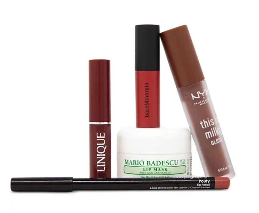 Clinique, NYX, BareMinerals, Bodyography, Mario Badescu... Perfect Pout Lip Set