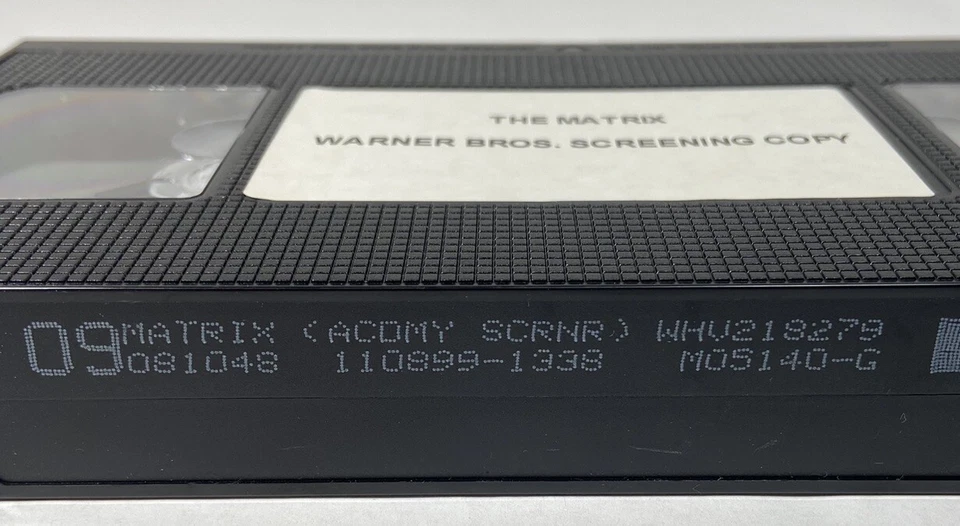 THE MATRIX VHS Promo Screener 1999 FYC (For Your Consideration) Screening Copy - Image 4 of 4