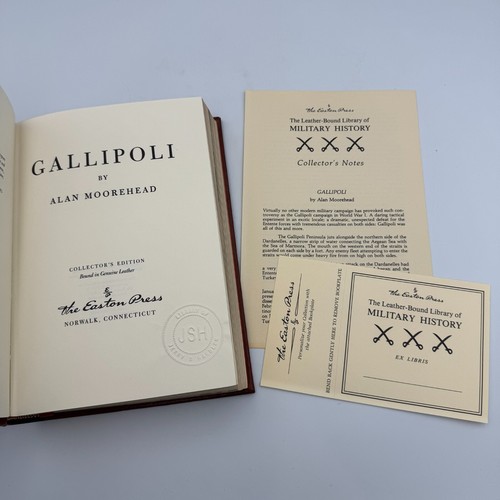 Gallipoli by Alan Moorehead VGC Easton Press Leather Bound - Foto 4 di 8