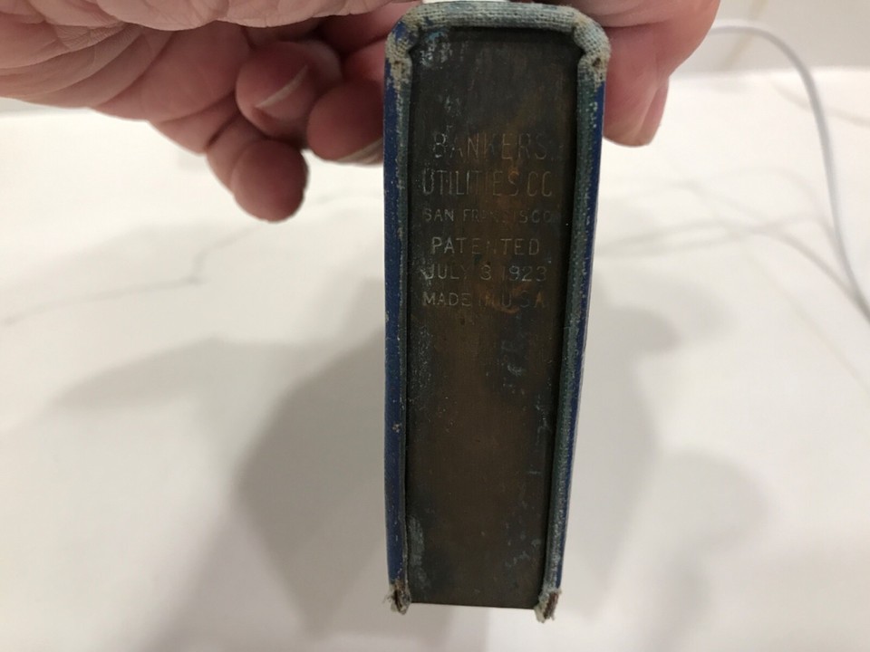 Antq 1923 Book Bank (no key) 1st National Bank Colfax, Iowa Leather Bound eBay