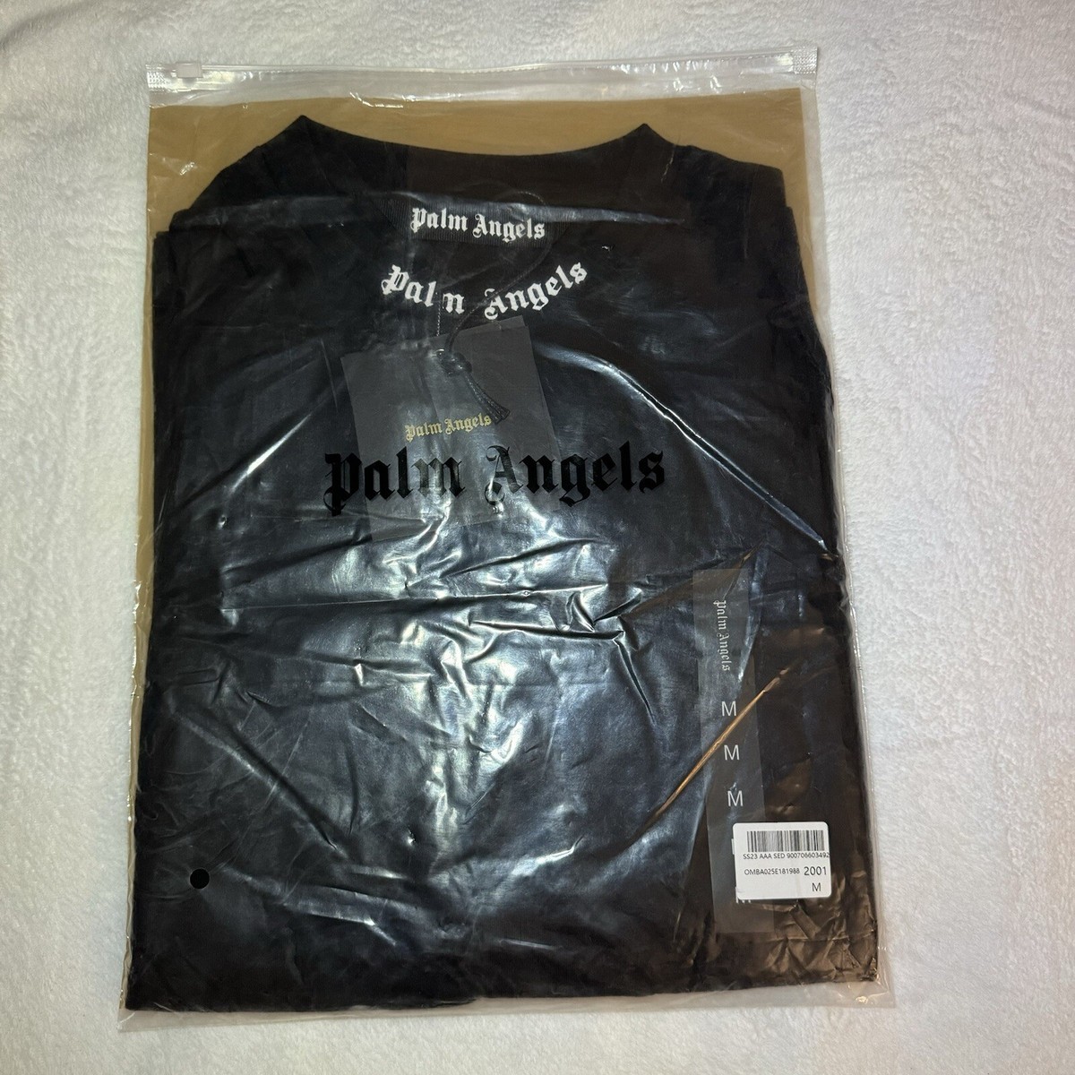 New With Tags Palm Angels Classics Logo Over Tee Mens Style