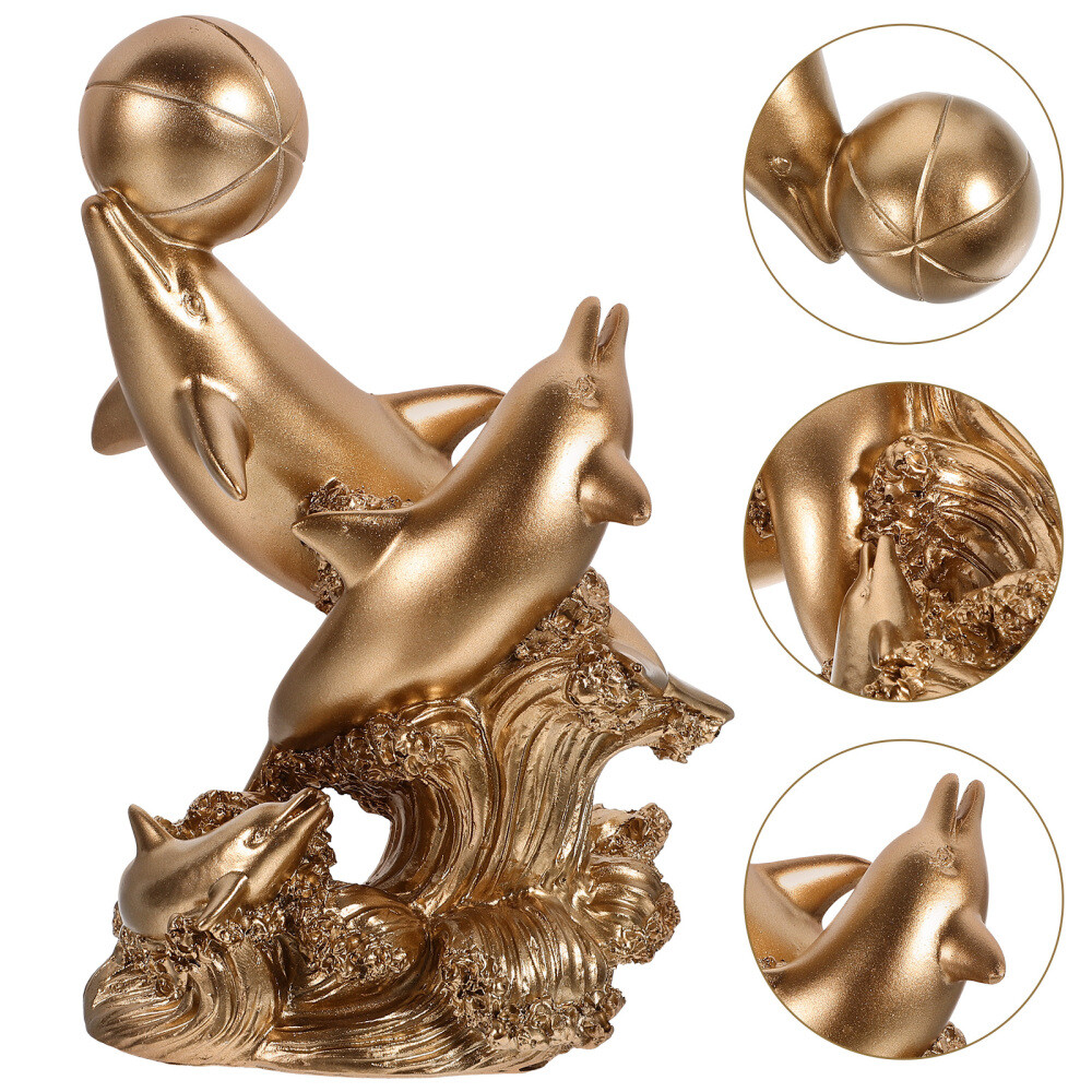 Whale and Dolphin Stuffed Animal Fish Tank Decor Ornament