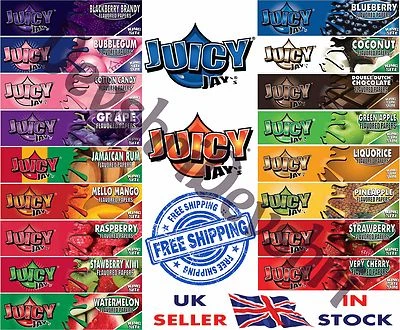 Juicy Jays FRUITY Flavoured Smoking Rizla Rolling Papers King Size Slim Flavours