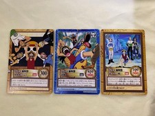 Bandai One Piece Hyper Battle Carddass Luffy Pirates Crew 3 Card Set