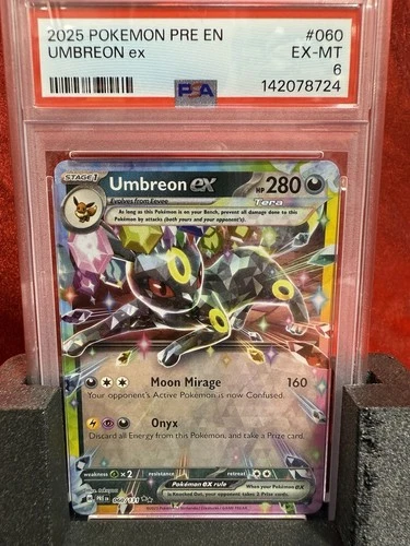 2025 Pokémon Prismatic Evolutions Umbreon EX #060/131 PSA 6