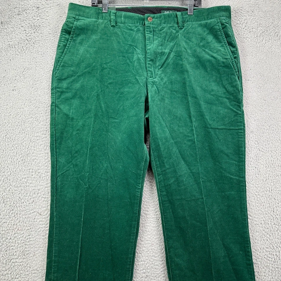 Bobby Jones BJK50002 Mens 40 Pants Corduroy Deep Kelly Green Stretch Chino NEW - Image 3 of 4