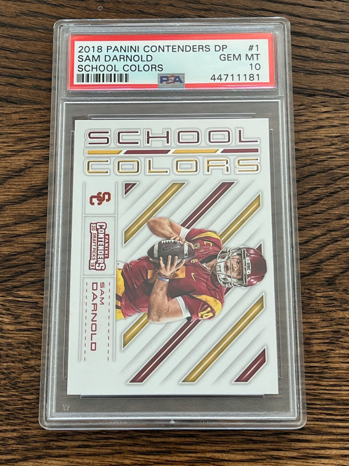 Sam Darnold Panini Contenders Draft Picks School Colors #1 Base