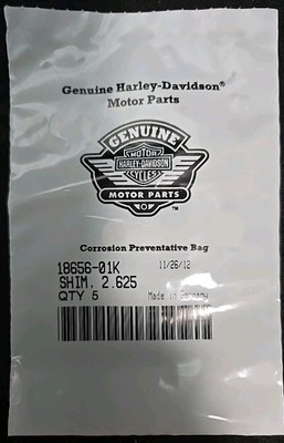 Harley-Davidson 2.625 Shims Part Number - 18656-01K (Pack Of 5) (2