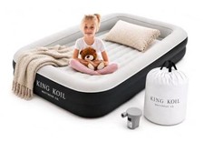 Inflatable Toddler Travel Bed with Electric Pump Black