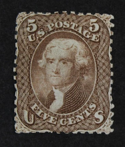 CKStamps: US Stamps Collection Scott#76 5c Jefferson Unused NG Reperf