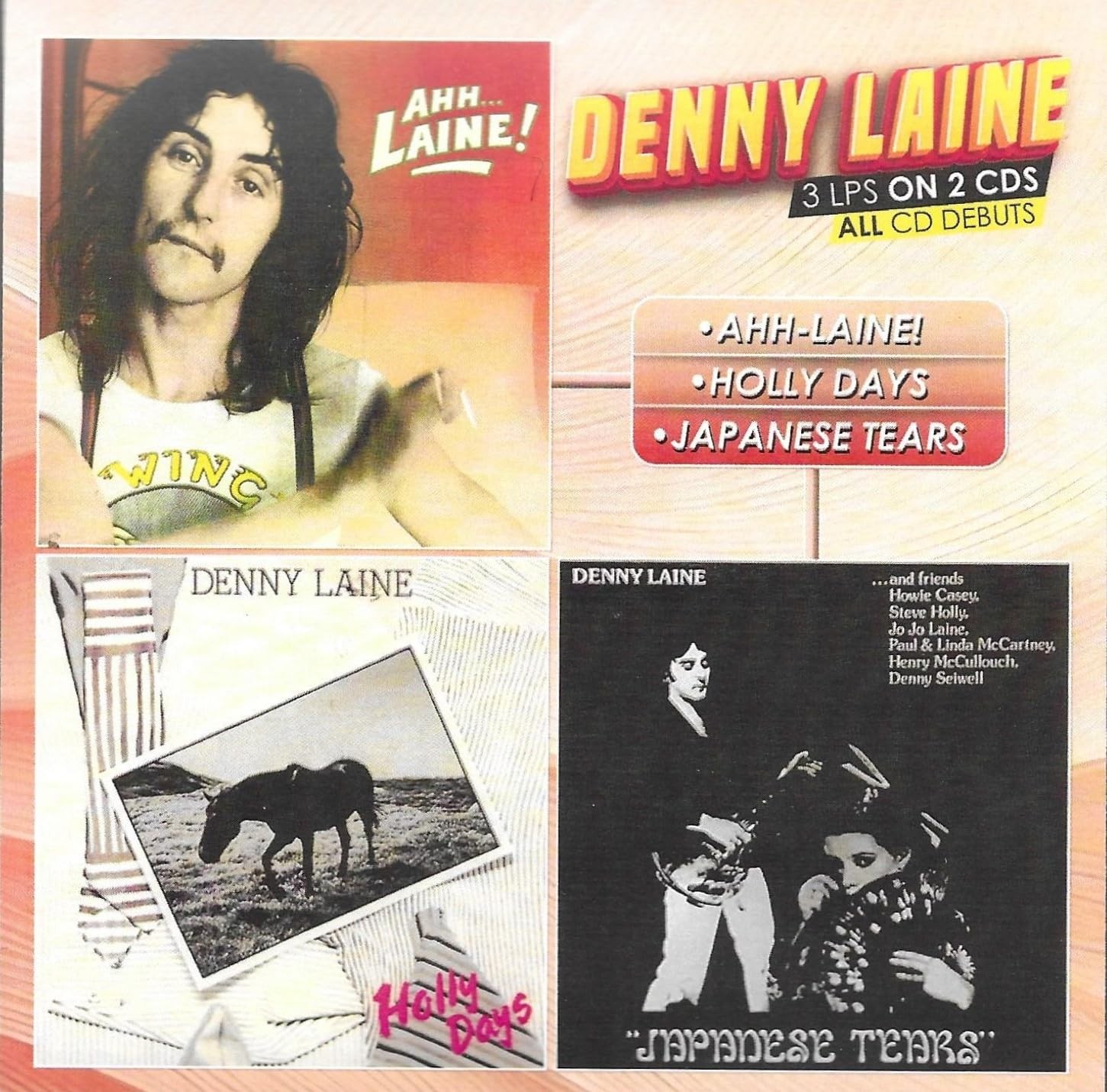 Denny Laine Ahhh - Laine - Holly Days-Japanese Tears (CD)
