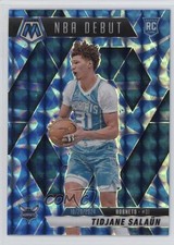 2024-25 Panini Mosaic NBA Debut Reactive Blue Prizm Tidjane Salaun #268 15t1