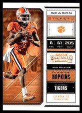 DeAndre Hopkins 2018 Panini Contenders Draft Picks #28 Clemson Tigers NFL READ