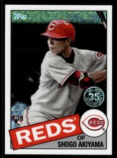 2020  Topps #85TC-2 Shogo Akiyama 1985 Mojo Refractor Rookie Cincinnati Reds